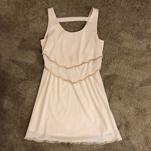 Light pink mini dress